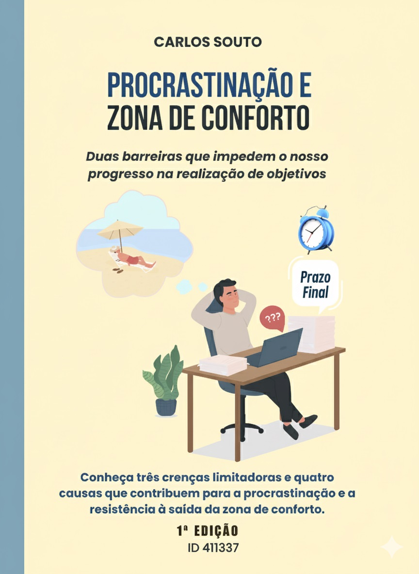 Capa do E-book Procrastinação e Zona de Conforto